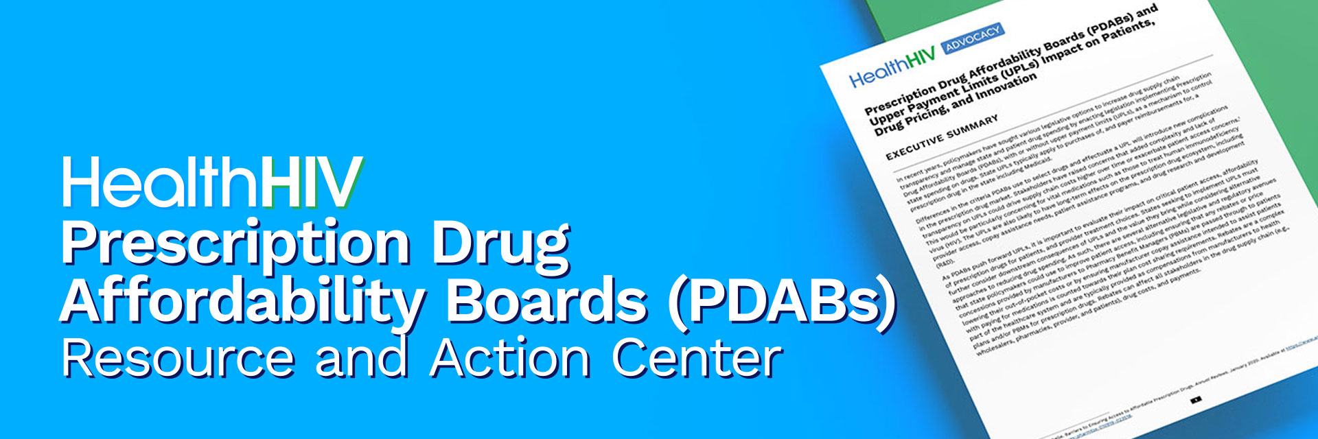 HealthHIV Prescription Drug Affordability Boards (PDABs) Resource and Action Center