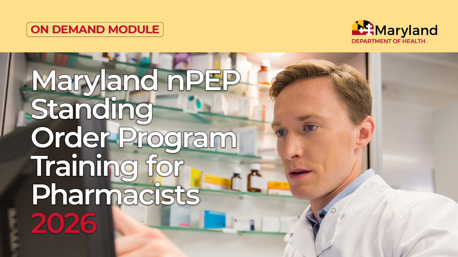 Maryland nPEP Standing Order Program Training for Pharmacists 2026